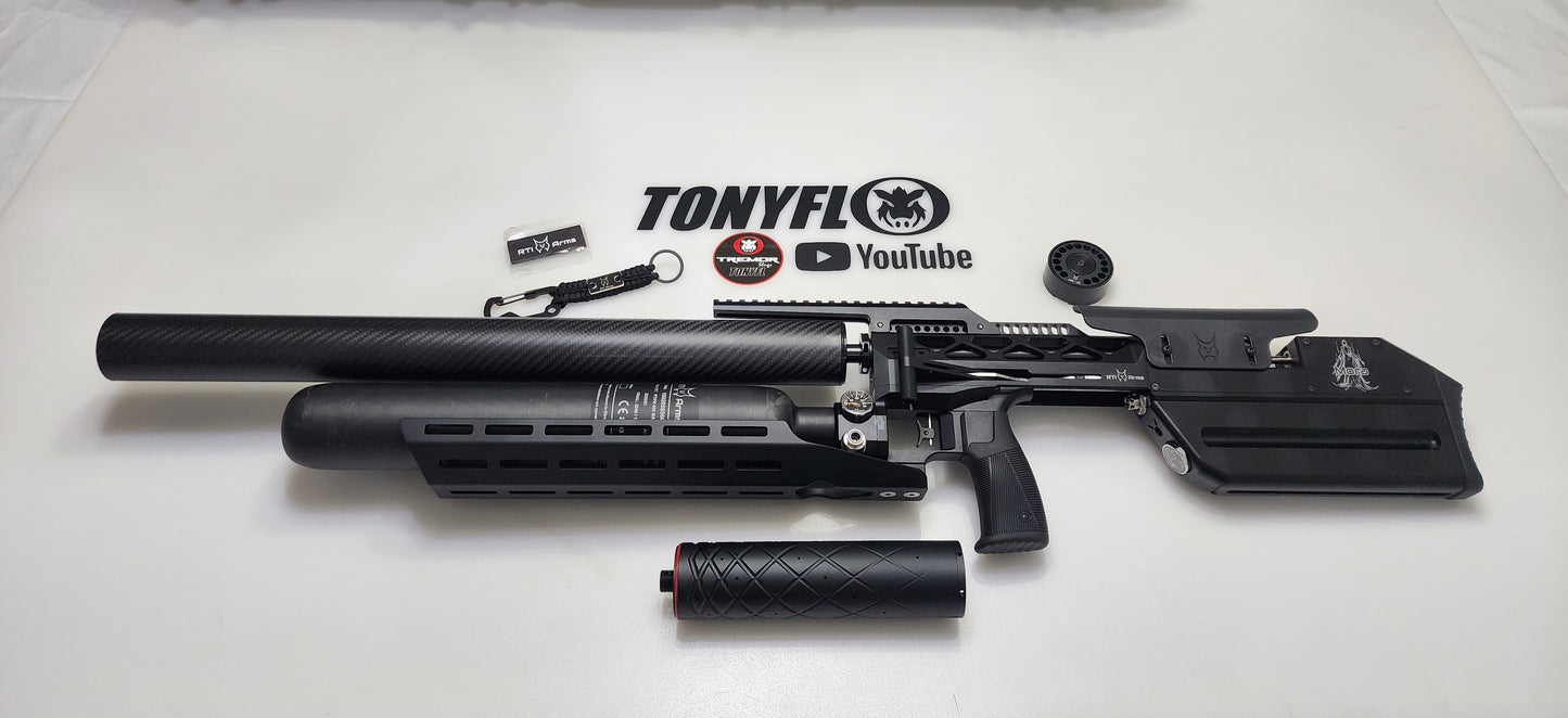 RTI ARMS MORA SNIPER .25 (6.35) 700mm barrel 700cc CARBON FIBER BOTTLE 2026 Models