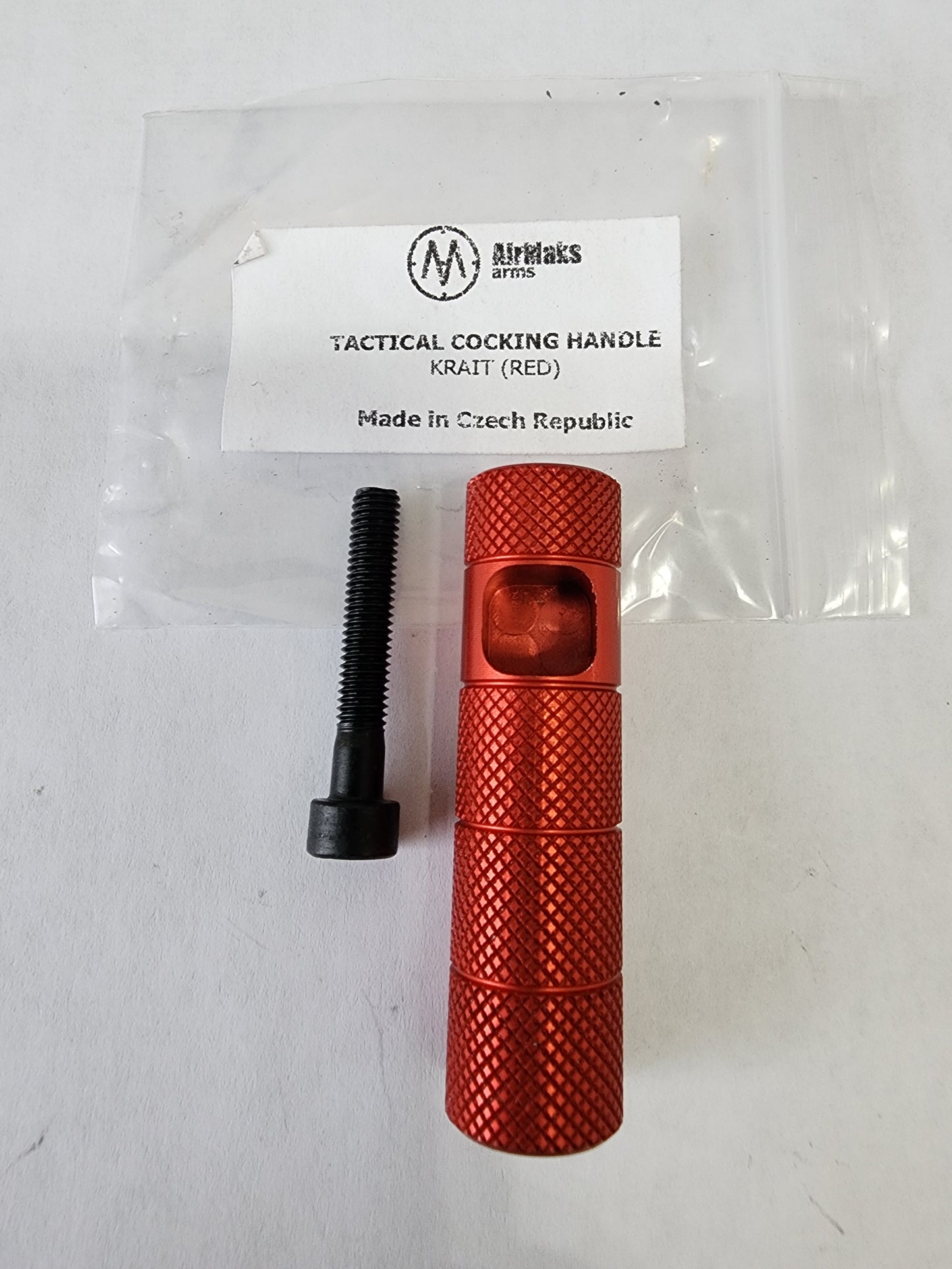 AIRMAKS ARMS KRAIT TACTICAL COCKING HANDLE RED