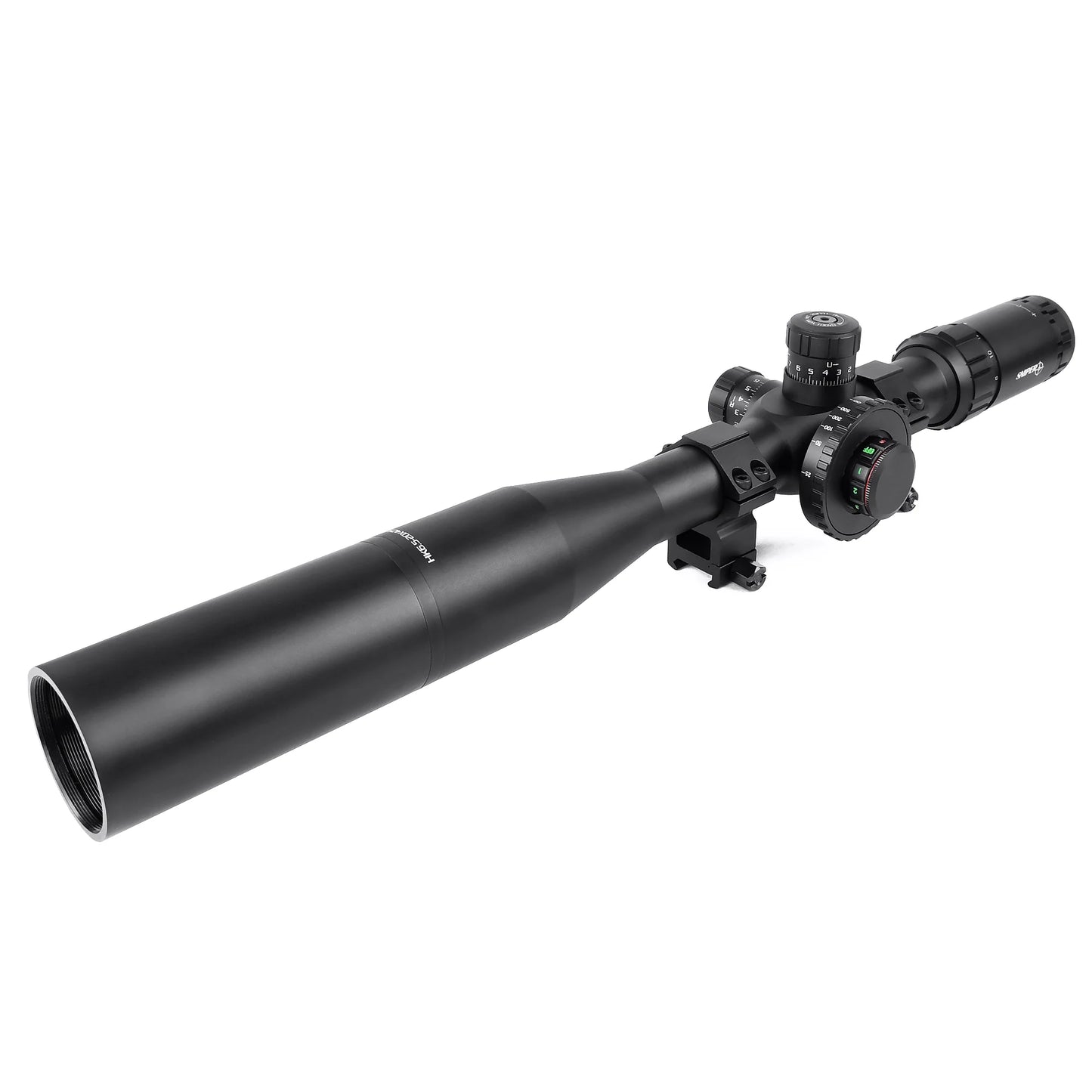 HK 6.5-20x42 SAL Rifle Scope, Glass Etched Red/Green Illuminated Reticle with Heavy Duty Scope Rings, Sunshade and Lens Cover