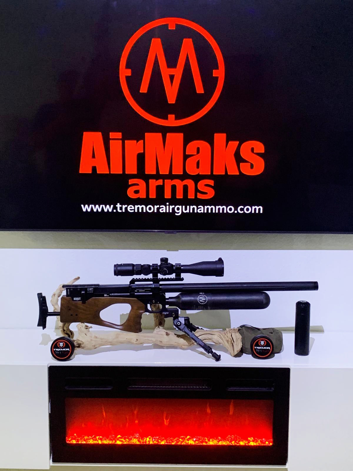 AirMaks KRAIT X LITE HP 6.35 - .25 CALIBER 700mm Barrel 700CC CARBON FIBER BOTTLE