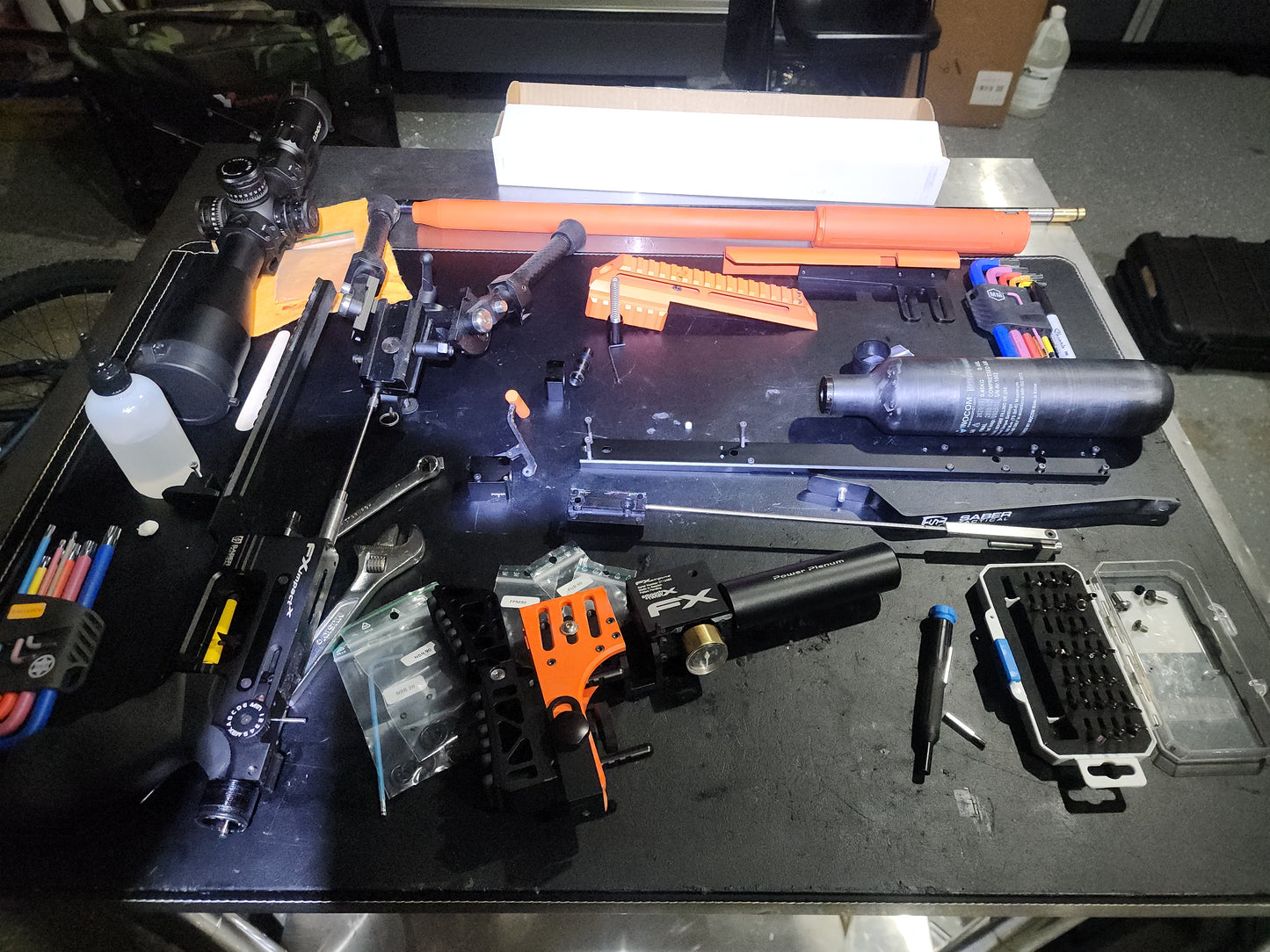 Take your air guns to the pros.Professional repair service tuning in maintenance with fast turnaround , time and competitive pricing.