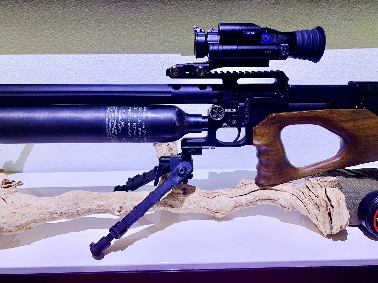 AirMaks Arms KRAIT X LITE HP 7.62 - .30 CALIBER 700CC CARBON FIBER BOTTLE 700MM BARREL