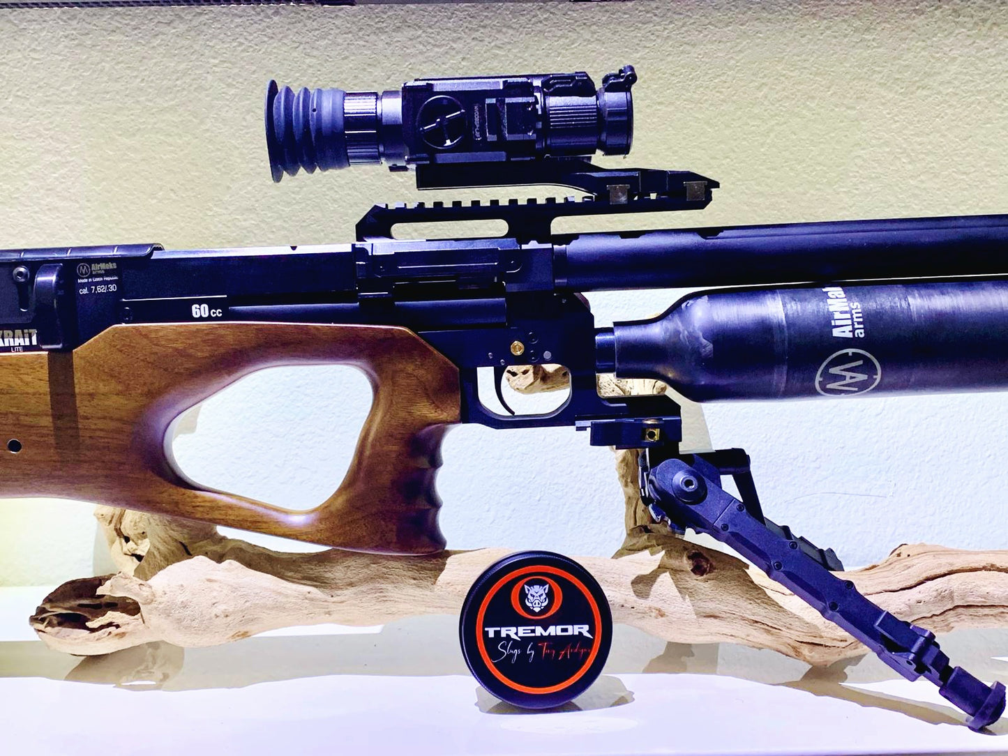 AirMaks Arms KRAIT X LITE HP 7.62 - .30 CALIBER 700CC CARBON FIBER BOTTLE 700MM BARREL