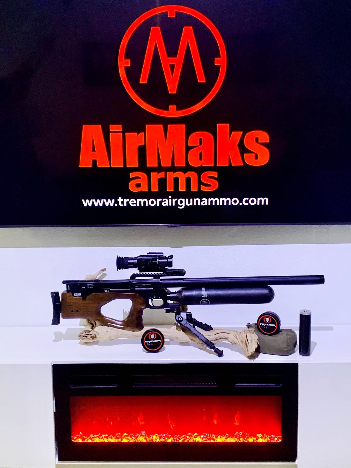 AirMaks Arms KRAIT X LITE HP 7.62 - .30 CALIBER 700CC CARBON FIBER BOTTLE 700MM BARREL